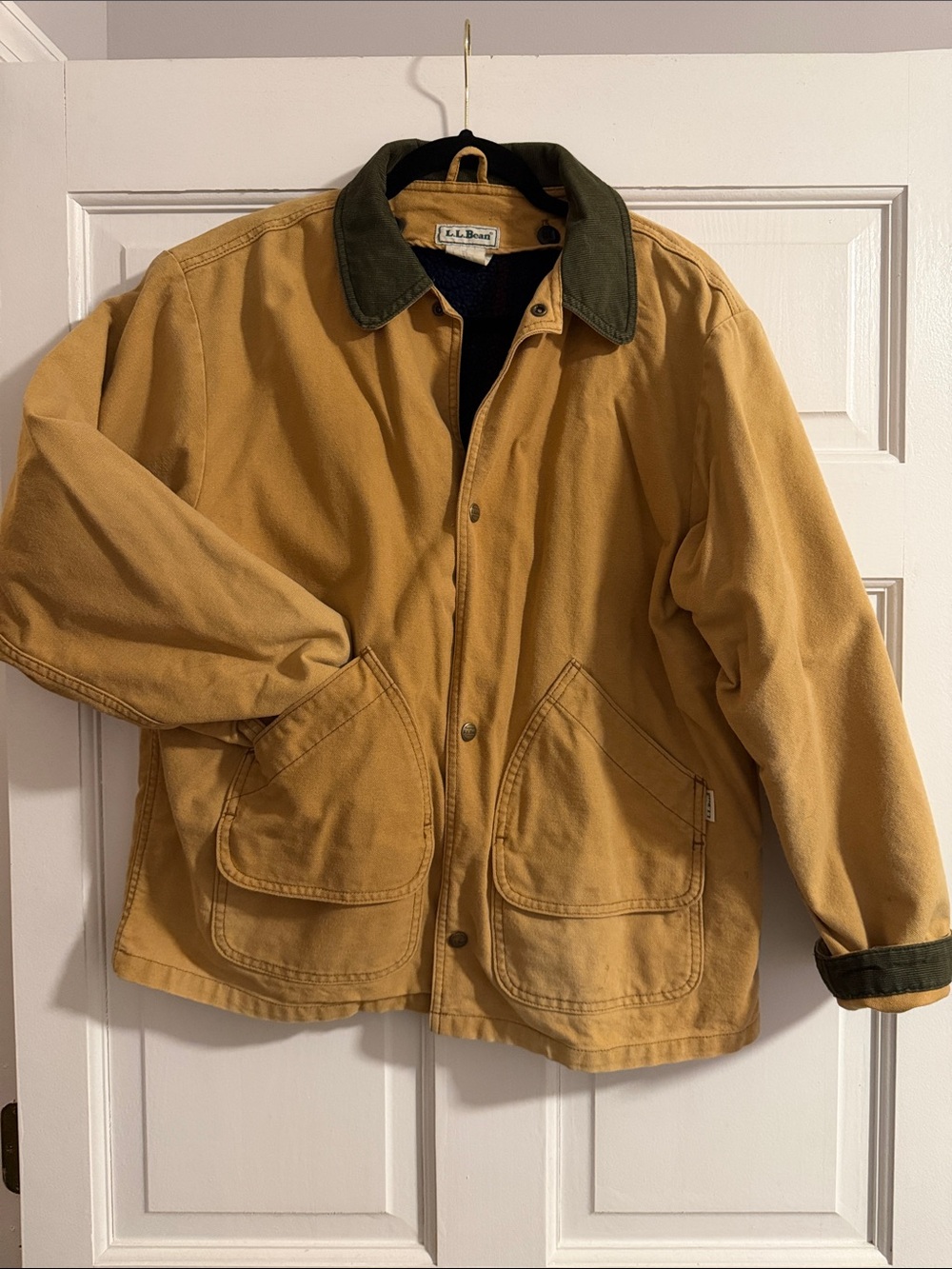 LLBean Kids Fleece-Lined Field Jacket - Khaki